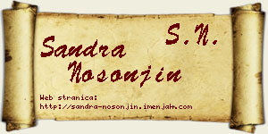 Sandra Nosonjin vizit kartica